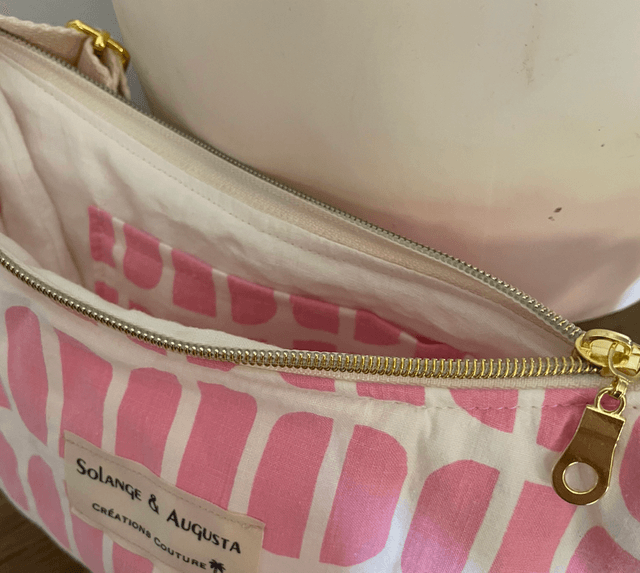 Sac baguette rose