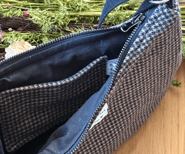Sac baguette pied-de-poule