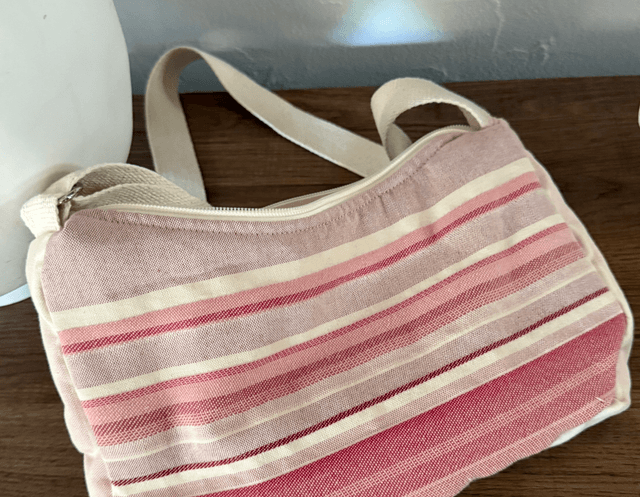 Sac baguette rayures