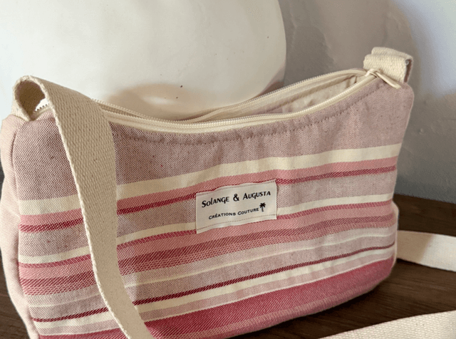 Sac baguette rayures