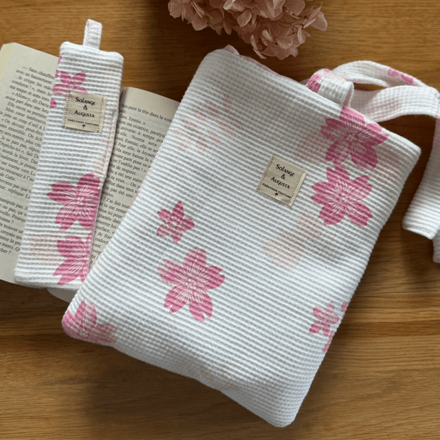 Housse de livre floral 